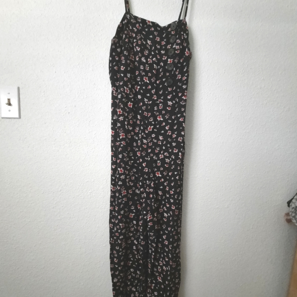 Little pink flower jumpsuit